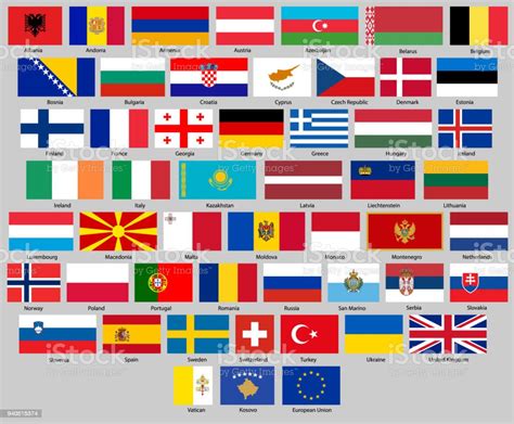 Tous Les Drapeaux De Leurope Vecteurs Libres De Droits Et Plus Dimages