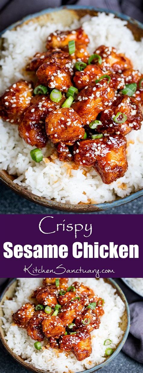 May 06, 2020 · sticky asian glazed chicken is tender and juicy chicken coated in a sticky sweet asian sauce. Crispy Sesame Chicken with a Sticky Asian Sauce in 2020 | Easy chinese recipes, Asian recipes ...
