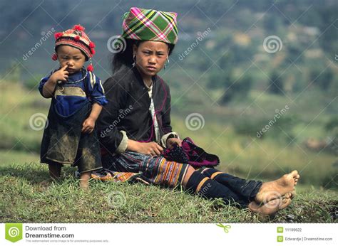 flower-hmong-mother-and-child-editorial-photography-image-of-colour