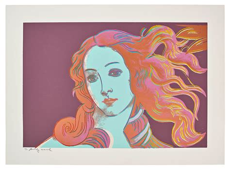 Andy Warhol, "Sandro Botticelli, Birth of Venus". - Bukowskis
