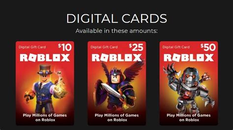 Buy one online today and easily redeem it for robux or for a premium subscription. Roblox Gift Card Robux - $10, $25, $50 USD, Video Gaming, Video Games on Carousell