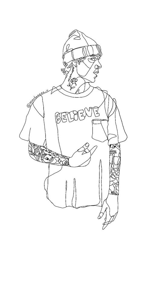 Line Art Justin Bieber Inspiração Para Tatuagem Tatuagem Justin