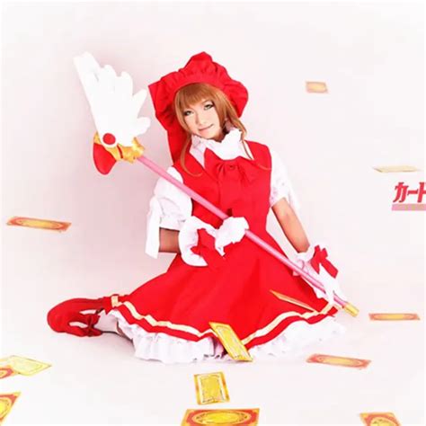 Japanese Anime Cardcaptor Sakura Cosplay Dress Kinomoto Sakura