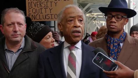 Rev Al Sharpton Leads Protest Against Bill Ackman After Claudine Gay