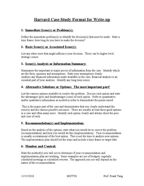 The harvard format is a common writing style used for scientific and technical writing. harvard study format for write up | Case study format ...