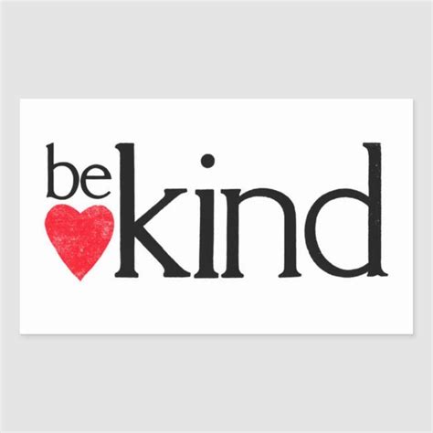 Be Kind Kindness Matters Rectangular Sticker Kindness