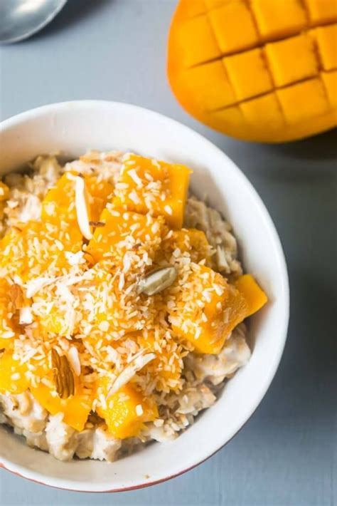 This Vegan Coconut Mango Oatmeal Will Transport You To A Tropical