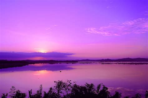 Purple Aesthetic Background Landscape
