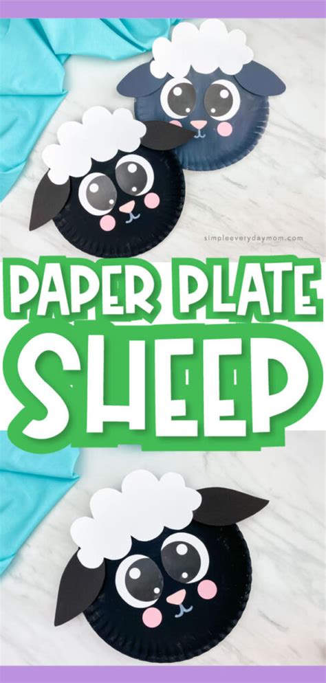 Cutest Sheep Paper Plate Craft Wfree Printable Template