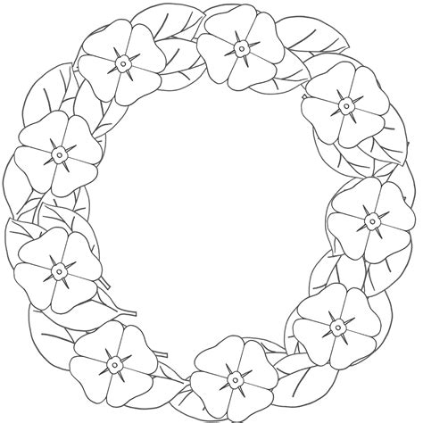 Schattige kat kleurplaat met bloemenkrans in prachtige. 12 Pics Of Coloring Page Flower Wreath - Christmas Flower ...