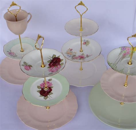 How To Make 3 Tier Vintage Wedding Cake Plate Tiered Stand