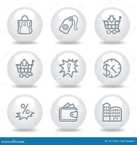 Gray Icons Set 26 Stock Vector Illustration Of Icons 11117109