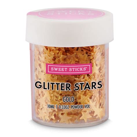 Edible Gold Glitter Stars