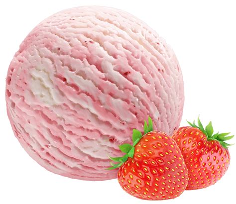 Strawberry Ice Cream With Crushed Strawberries Balbiino