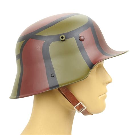 German Wwi M16 Stahlhelm Steel Helmet Hand Painted Camouflage