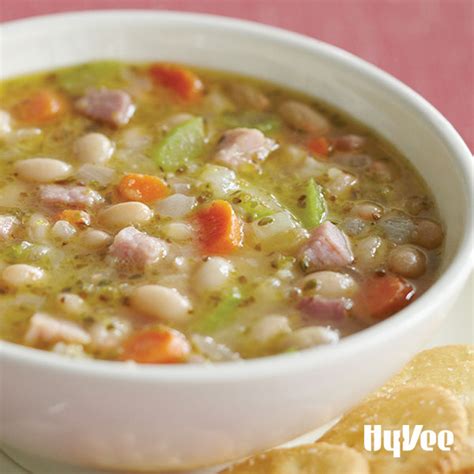 Hearty ham and white bean soup. Ham and White Bean Soup - Recipe