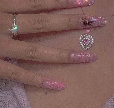 Find and save images from the aesthetic collection by miriam (bubble_baddie) on we heart it, your everyday app to get lost in what you love. pink nails uploaded by maria the baddie on We Heart It