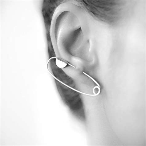 Statement Jewelry Safety Ear Pin Sold Individually Ear Climber Ear