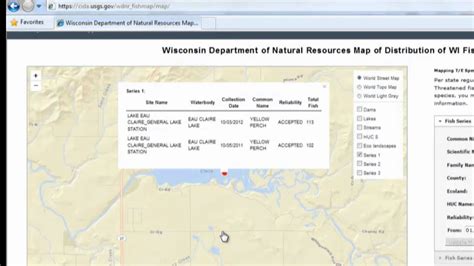 Wisconsin Dnr Fish Mapping Tool Youtube