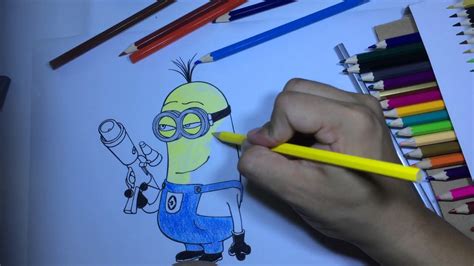 coloring minions   despicable  coloring study  kids youtube