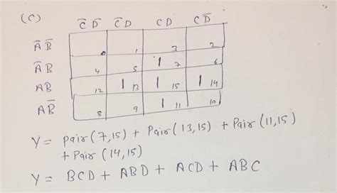 Solved P6 A Four Variable Logic Function That Is Equal To 1 If Any