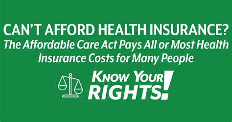 Cant Afford Health Insurance The Affordable Care Act Pays All Or Most