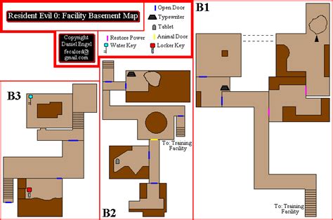 Resident Evil Zero 2002 Game Maps