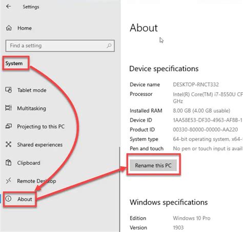 4 Ways To Rename Computer In Windows 10 Quickly