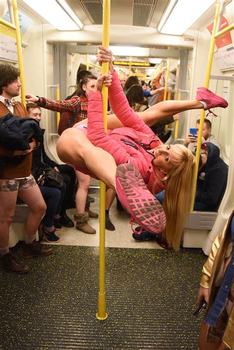No Pants On Tube Ride London Underground Commuters Flash