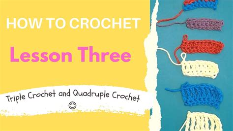 Triple And Quadruple Crochet Stitches Yip Learn These 2 Essential