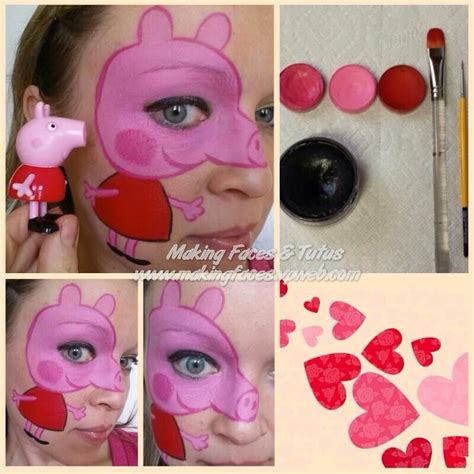 Cameron Garrett Peppa Pig Tutorial Face Painting Halloween Face
