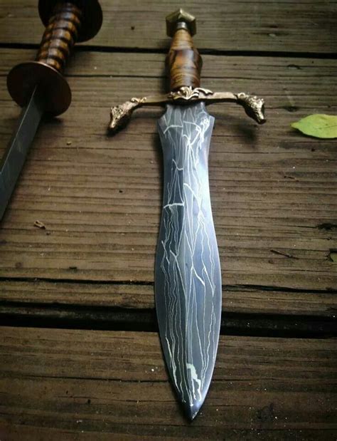 Bks Eggerling Mosaic Damascus Steel Short Sword Damascus Steel