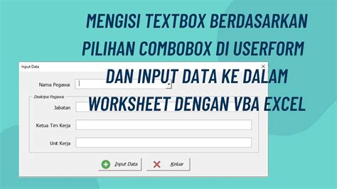 Menampilkan Data Pada Textbox Berdasarkan Combobox Tempat Belajar Web