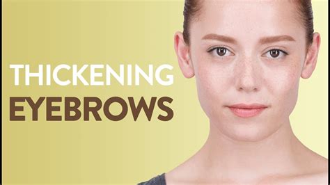 How To Thicken Thin Eyebrows Youtube