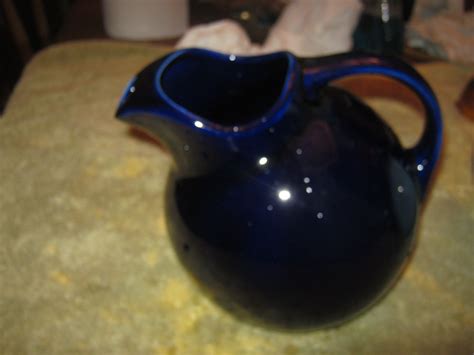 Hall Cobalt Blue Pitcher Home Decor Gravy Boat