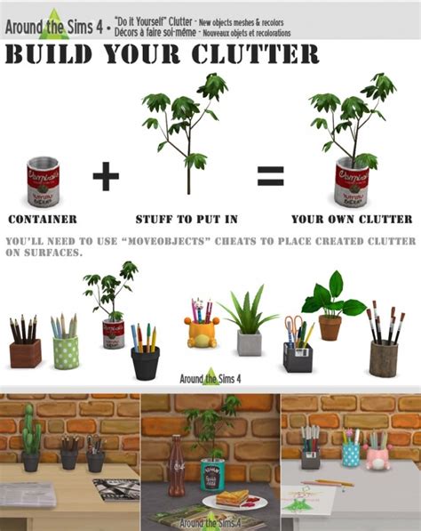 Diy Build Your Clutter At Around The Sims 4 Sims 4 Updates