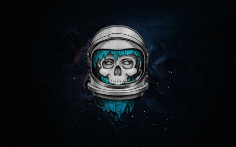 1920x1200 Skull Dark Astronaut 1080p Resolution Hd 4k Wallpapers
