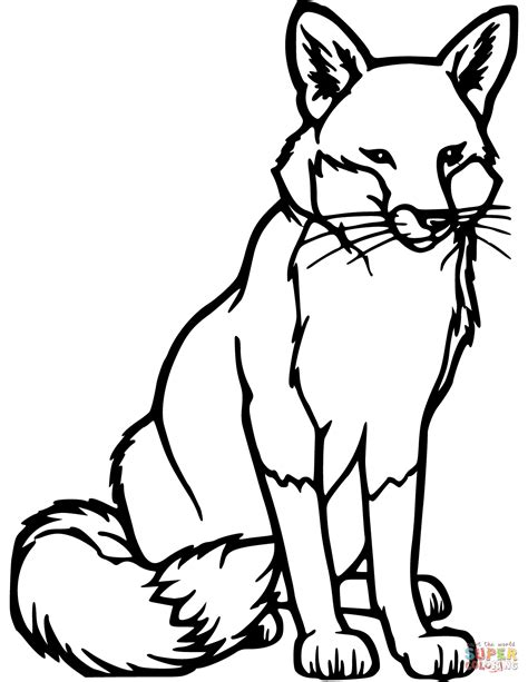 Red Fox Coloring Page Free Printable Coloring Pages Fox Coloring