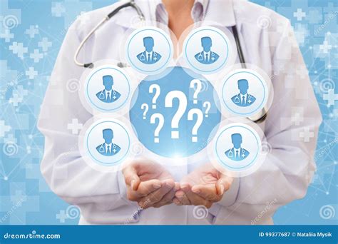 Doctors Answer The Questions Stock Image Image Of Hand Answer