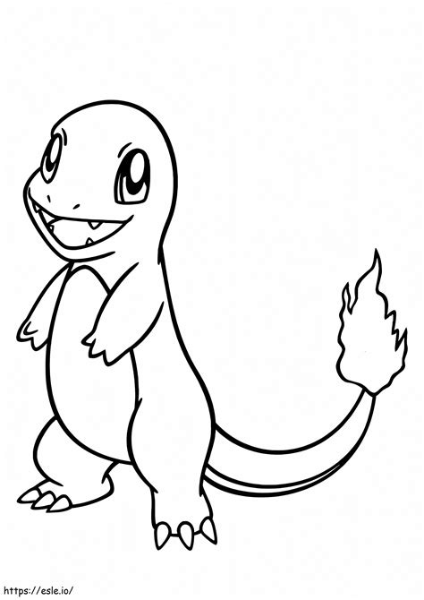 Charmander 1 coloring page