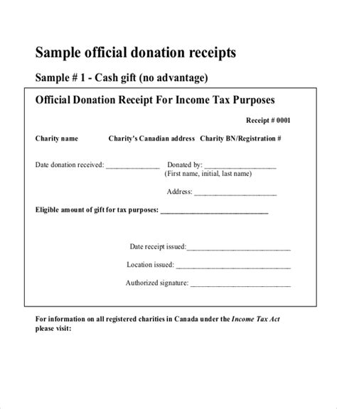 Donation Receipt Templates 17 Free Word Excel PDF Formats