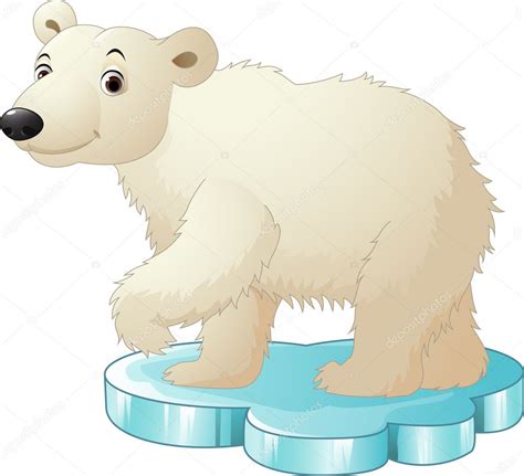 Sitting Polar Bear Dibujo Animado De Oso Polar Dibujar Caricaturas