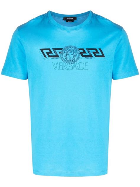 Versace Logo Print T Shirt Farfetch