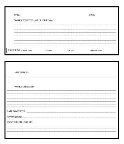 Blank Work Order Form Charlotte Clergy Coalition