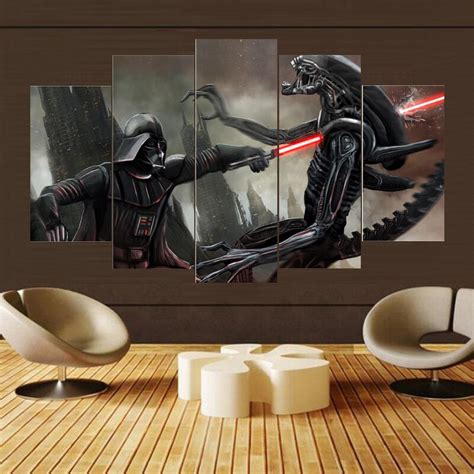 Star Wars Wall Paint Wars Star Canvas Wall Painting Piece Livingroom