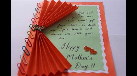 One of the best gift for mother is diy card for mother's day. Mother's Day Cards: How to Make, DIY GIFTS 2019 - YouTube