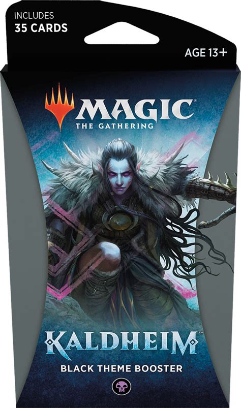 Magic The Gathering Trading Card Game Kaldheim Black Theme Booster Pack