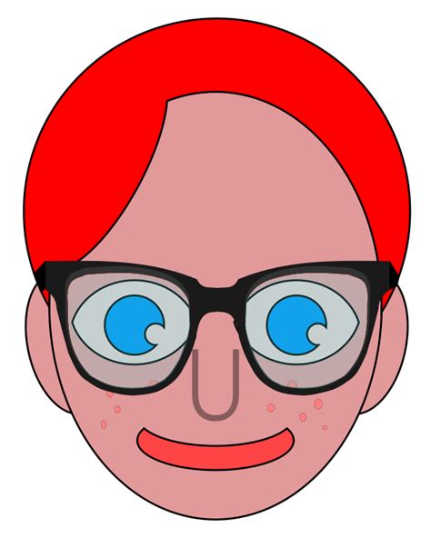 Nerd With Glasses Openclipart
