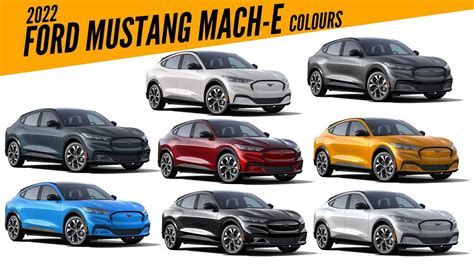2022 Ford Mustang Mach E Premium All Color Options Images