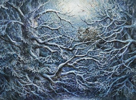 Snow Covered Forest Mtg Art From Kaldheim Set By Omar Rayyan Art Of